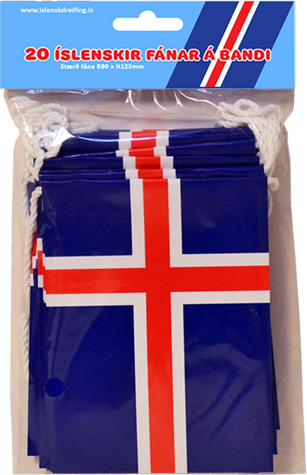 íslenski fáninn fánalengjur vörunr. 101084